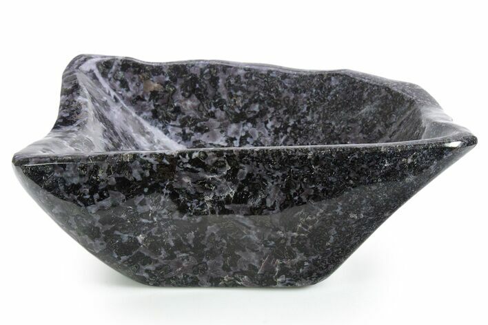 Polished Indigo Gabbro Bowl - Madagascar #355308